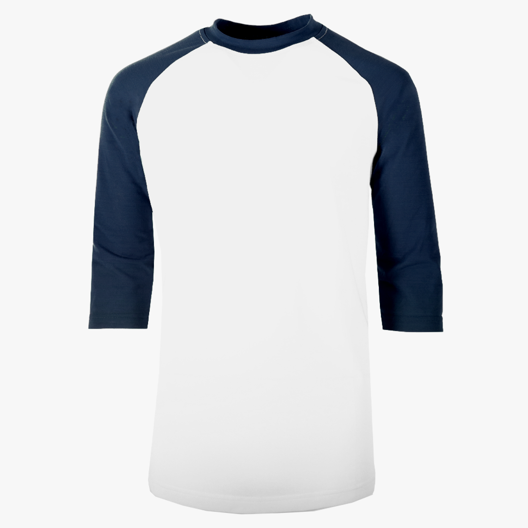 #H227Y / Varsity Youth 3/4 Sleeve Baseball Tee White Body 3