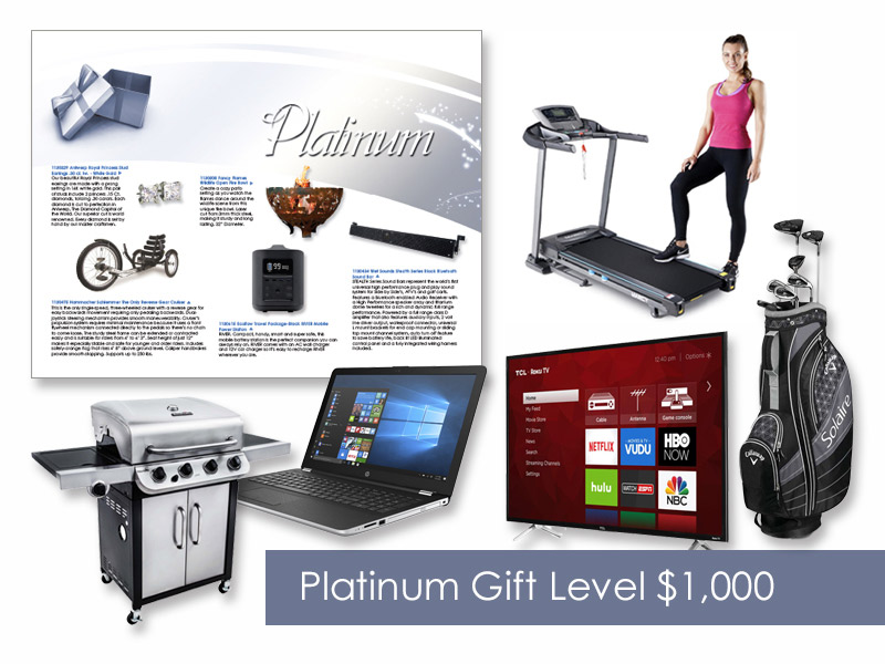 $1,000 Gift of Choice (Platinum Level) Gift Booklet