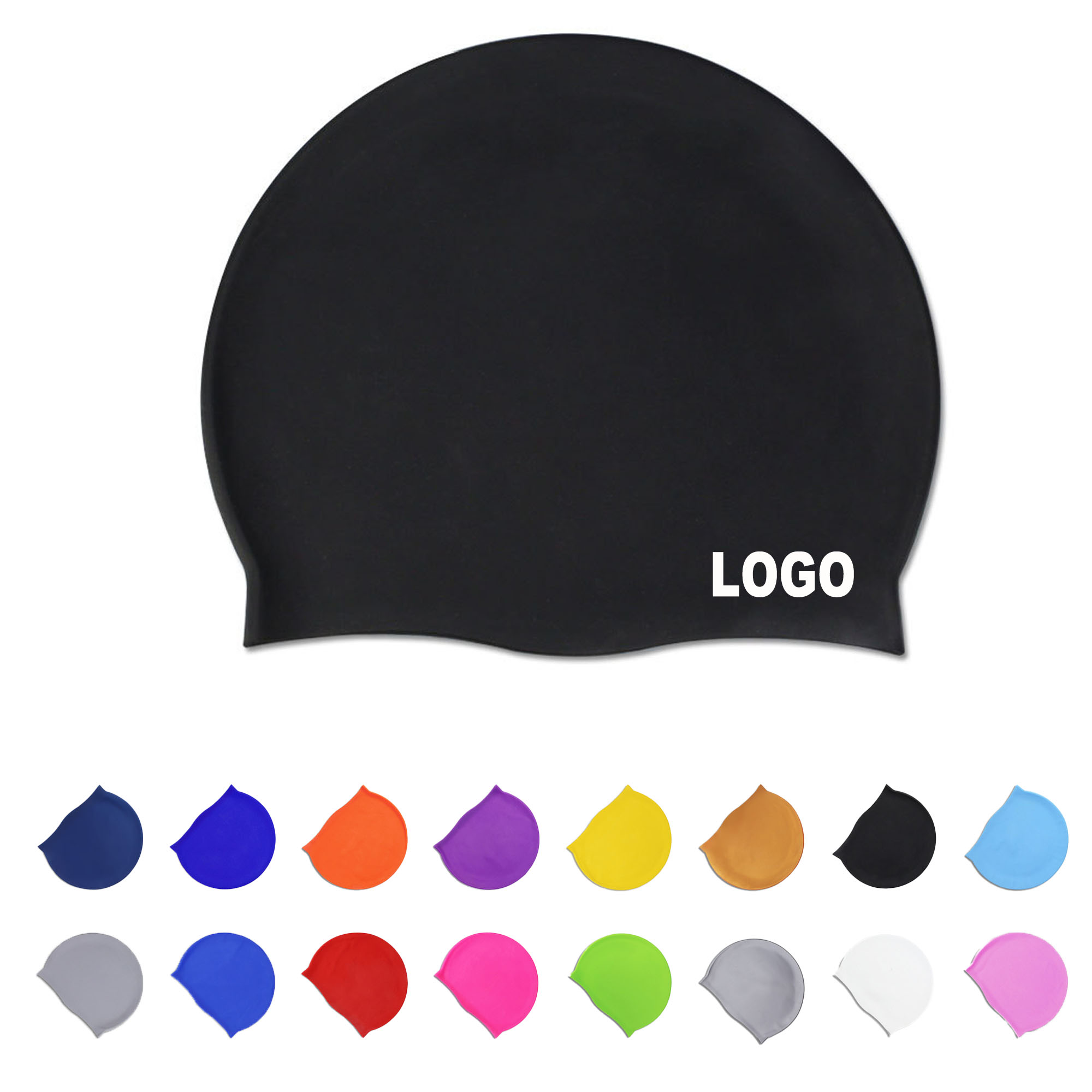 Unisex Swimming Cap Waterproof Silicone 3