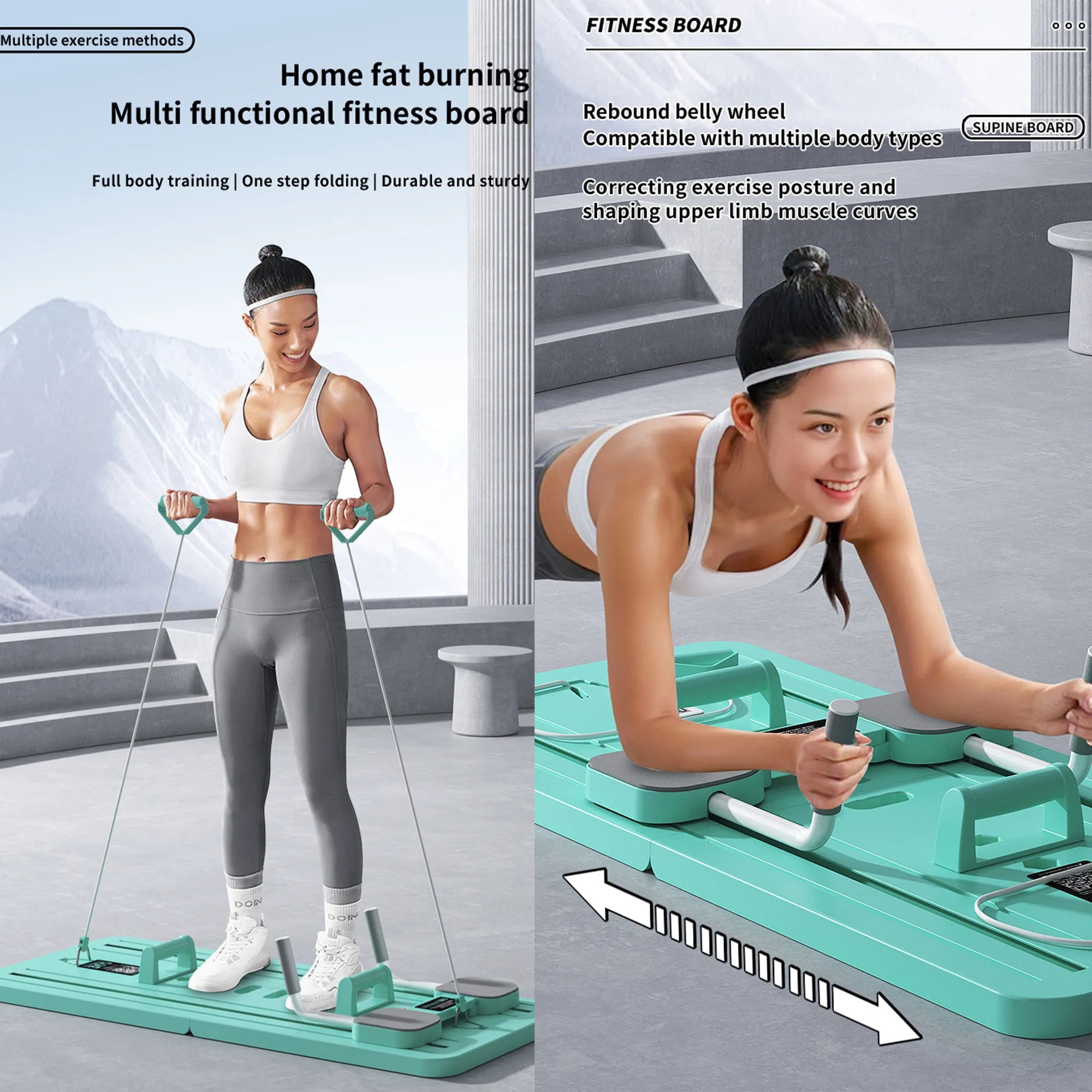 Multifunctional Foldable Fitness Board For Home Workout 6