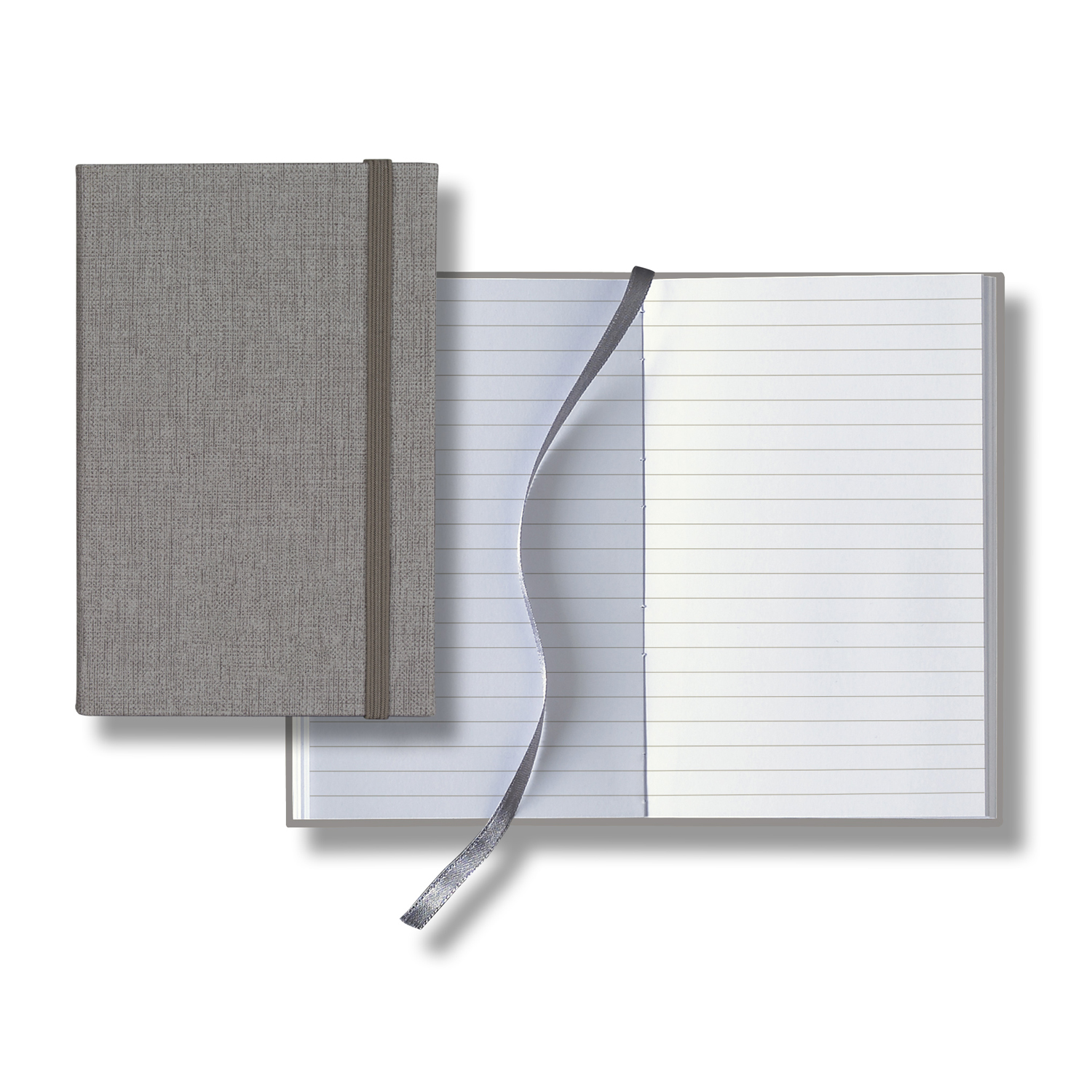Castelli Linen Banded Pico Lined White Page Journal 5