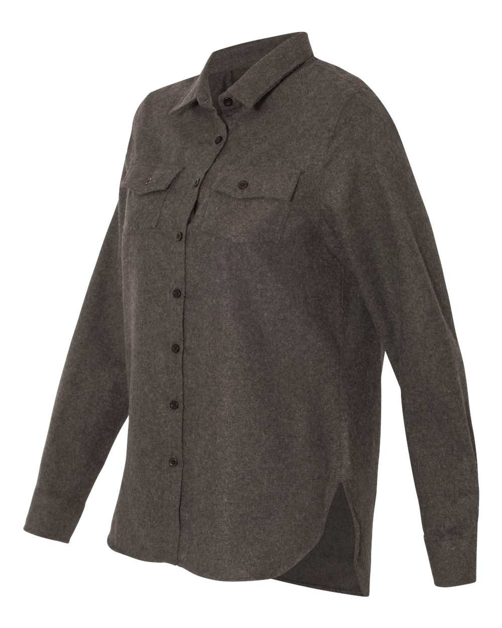 Women's Solid Flannel Shirt - 5200 5