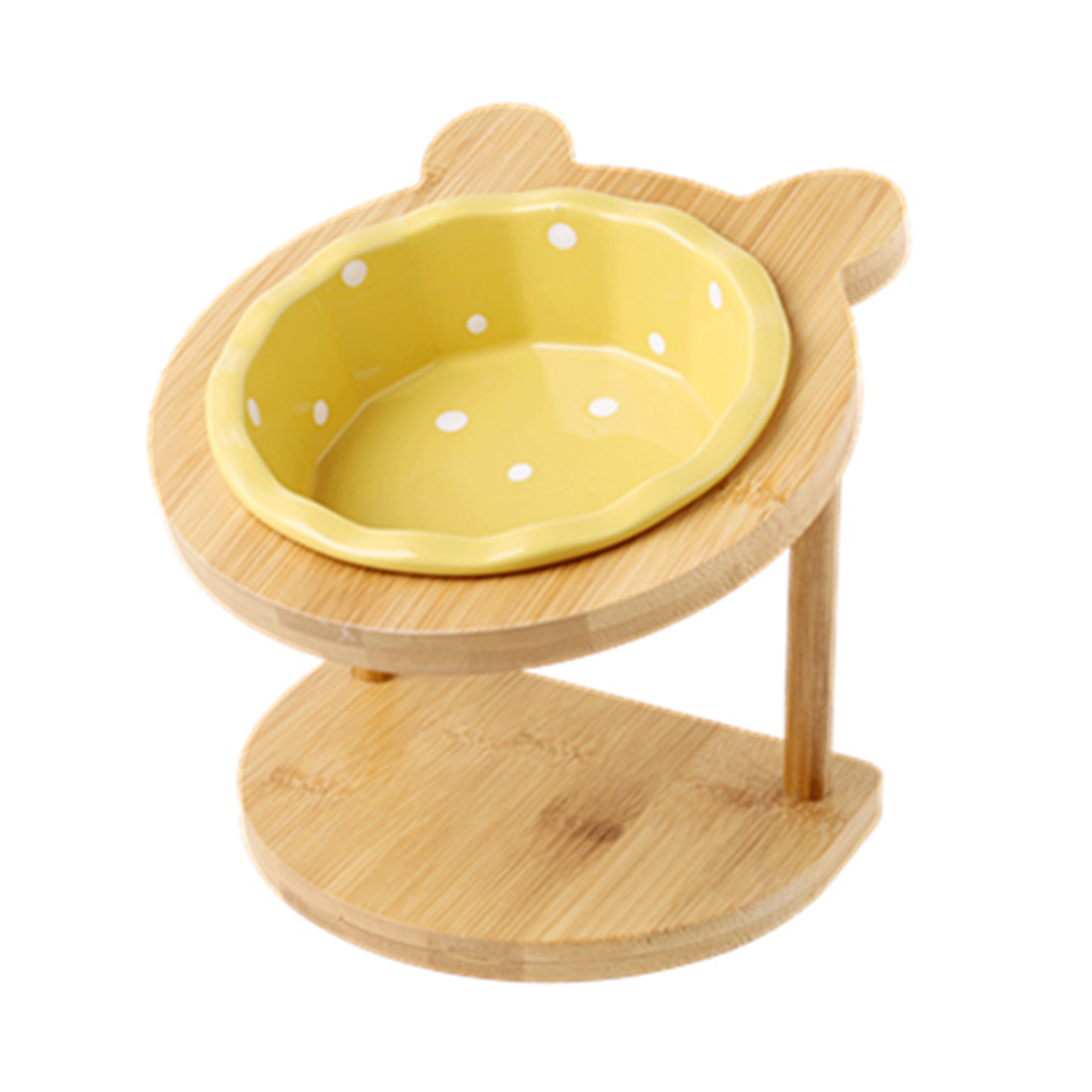 Ceramic Cat Bowl Rack And Cat Bowl 8