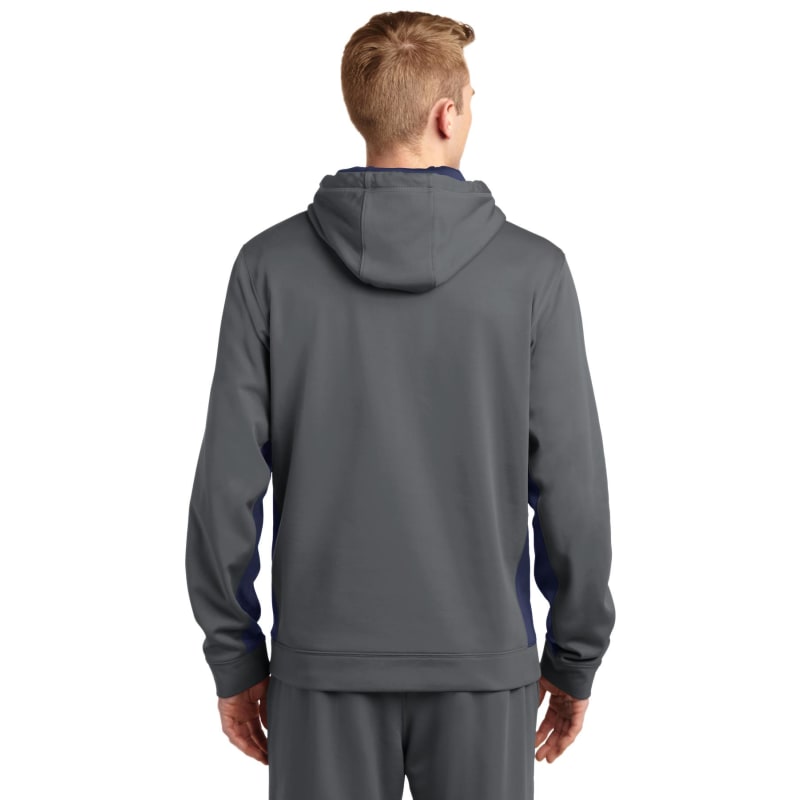 Sport-Tek Sport-Wick Fleece Colorblock Hooded Pullover. 55