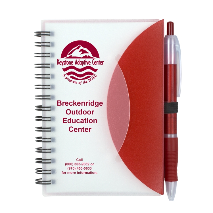 "CUPERTINO" Stylish Spiral Notepad Notebook with Matching Color Pen 7