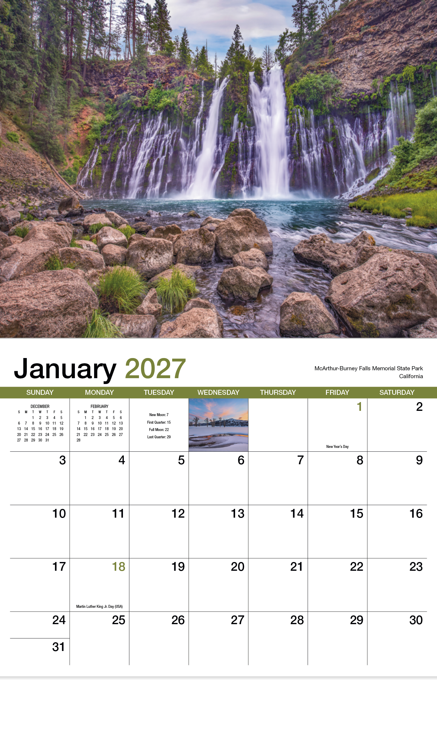 HotLine® Products Scenic America® Appointment Calendar - Stapled 22