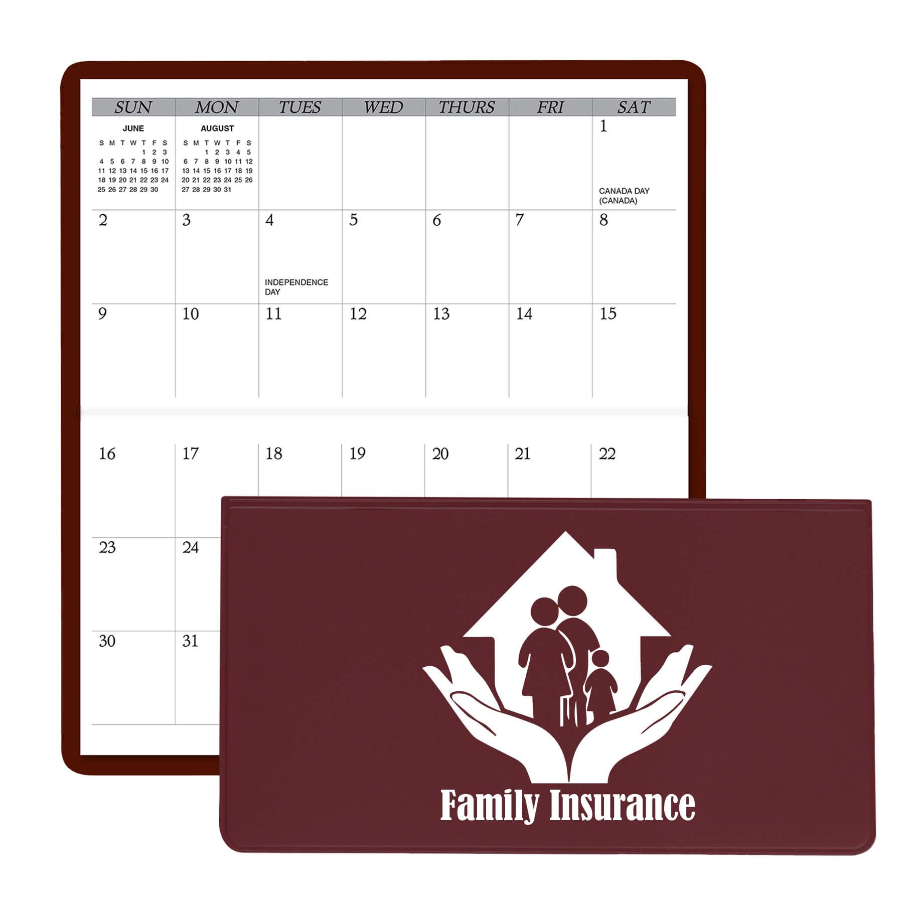 Horizontal Monthly Pocket Planner 15