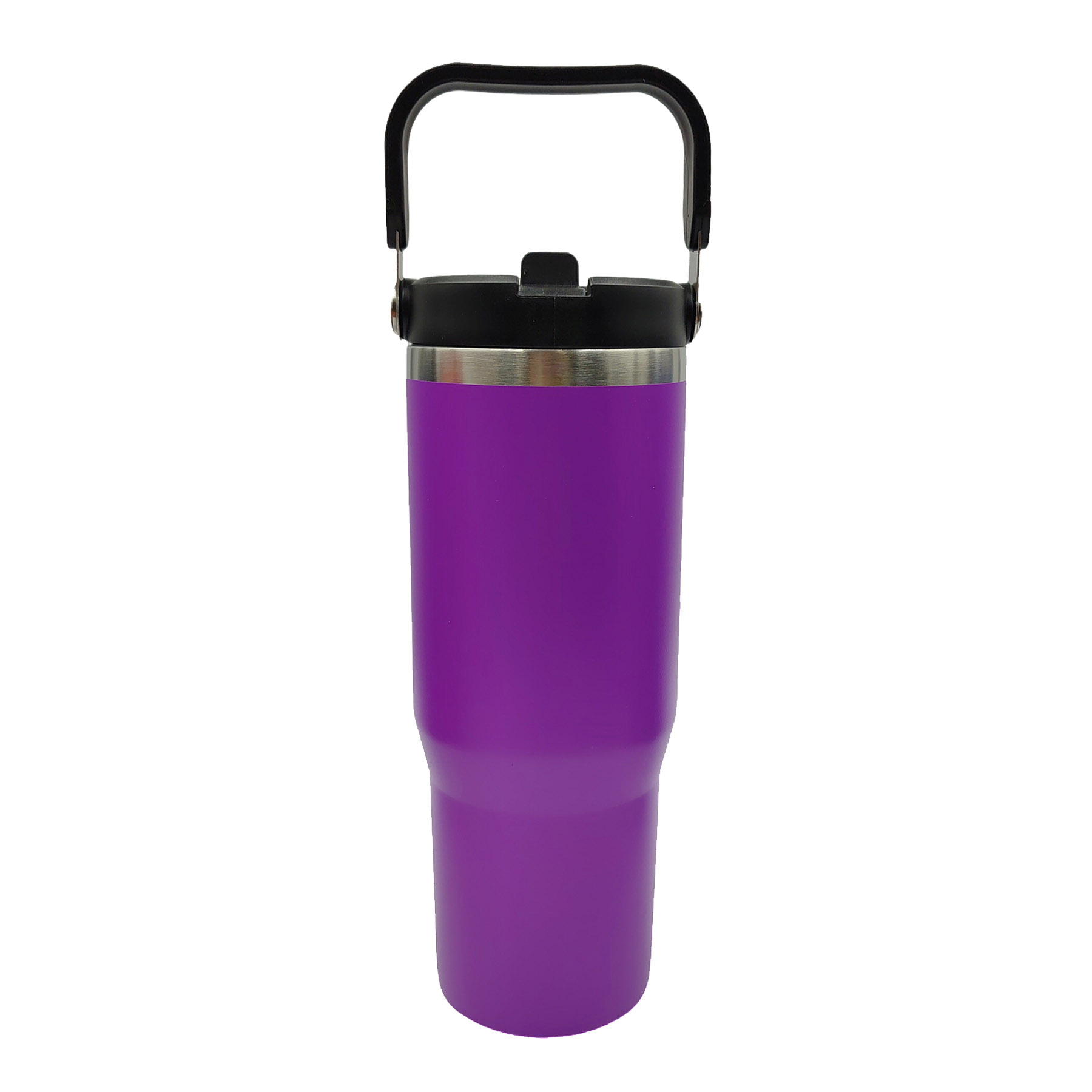 30 oz. Stainless Steel Insulated Mug with Handle and Built-In Straw 6