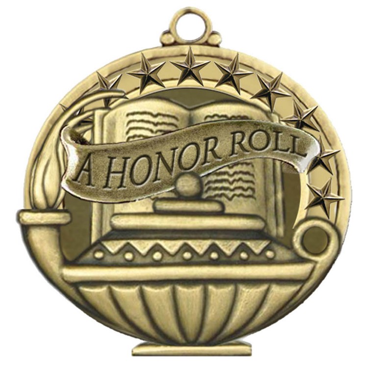 A Honor Roll Academic Performance Medallion (2")