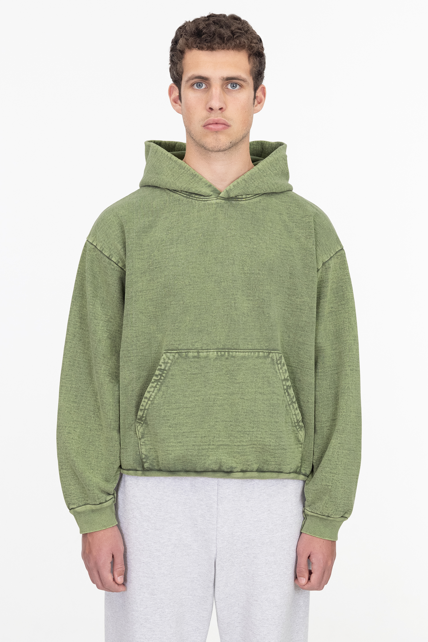 14 OZ MINERAL WASH HEAVY FLEECE HOODED PULLOVER 2