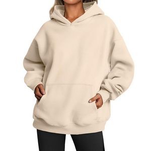 Oversized Hoodies Fleece Sweatshirts, custom hoodie or sweatshirt with logo imprint 5