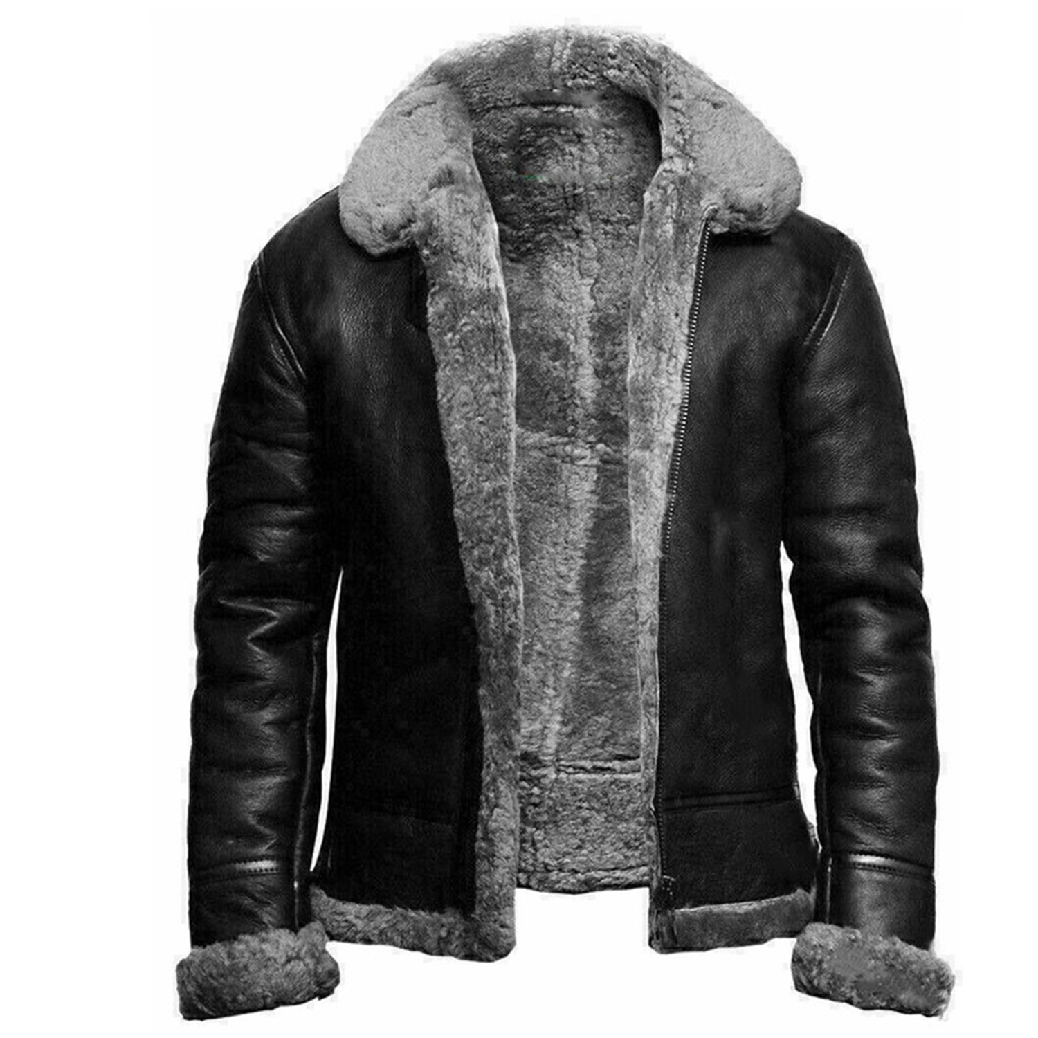 Men's Polyester Lining Thickened Warm Winter Jacket 4
