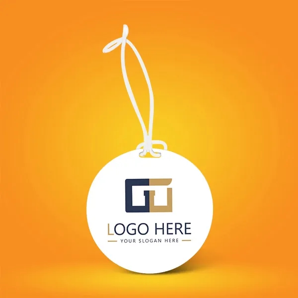 Full Color Round Plastic Luggage Tags With Strap