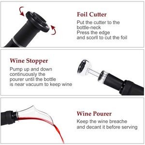 Plastic Black Automatic Electric Wine Opener 6