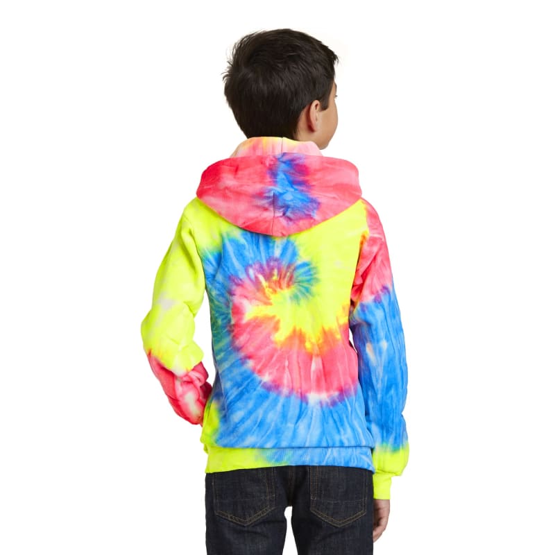 Port & Company Youth Tie-Dye Pullover Hooded Sweatshirt. 34