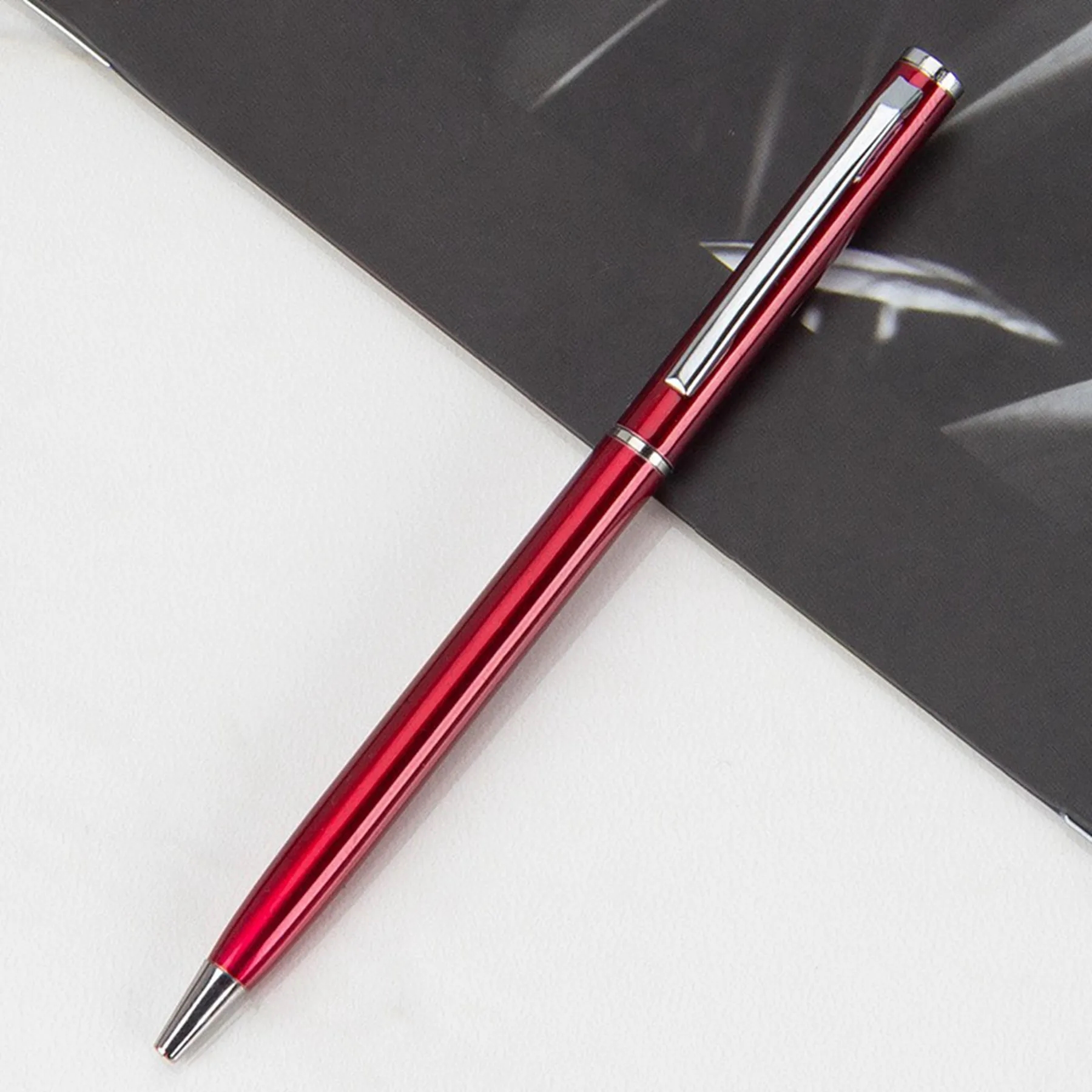 Metal Twist Slim Ballpoint Pen 17