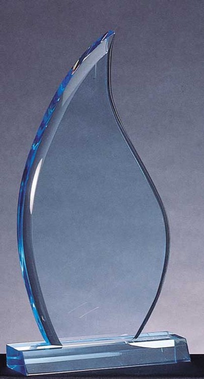 10 1/2" Flame Sapphire Acrylic Award 1
