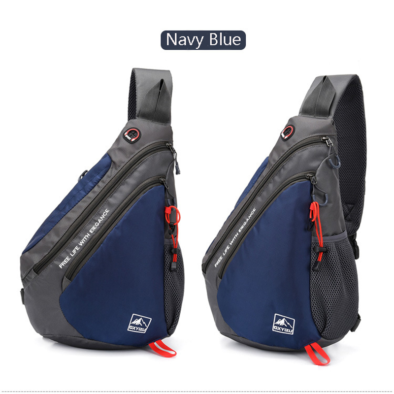 Sling Chest Shoulder Crossbody Bag w/USB Charging Port 3
