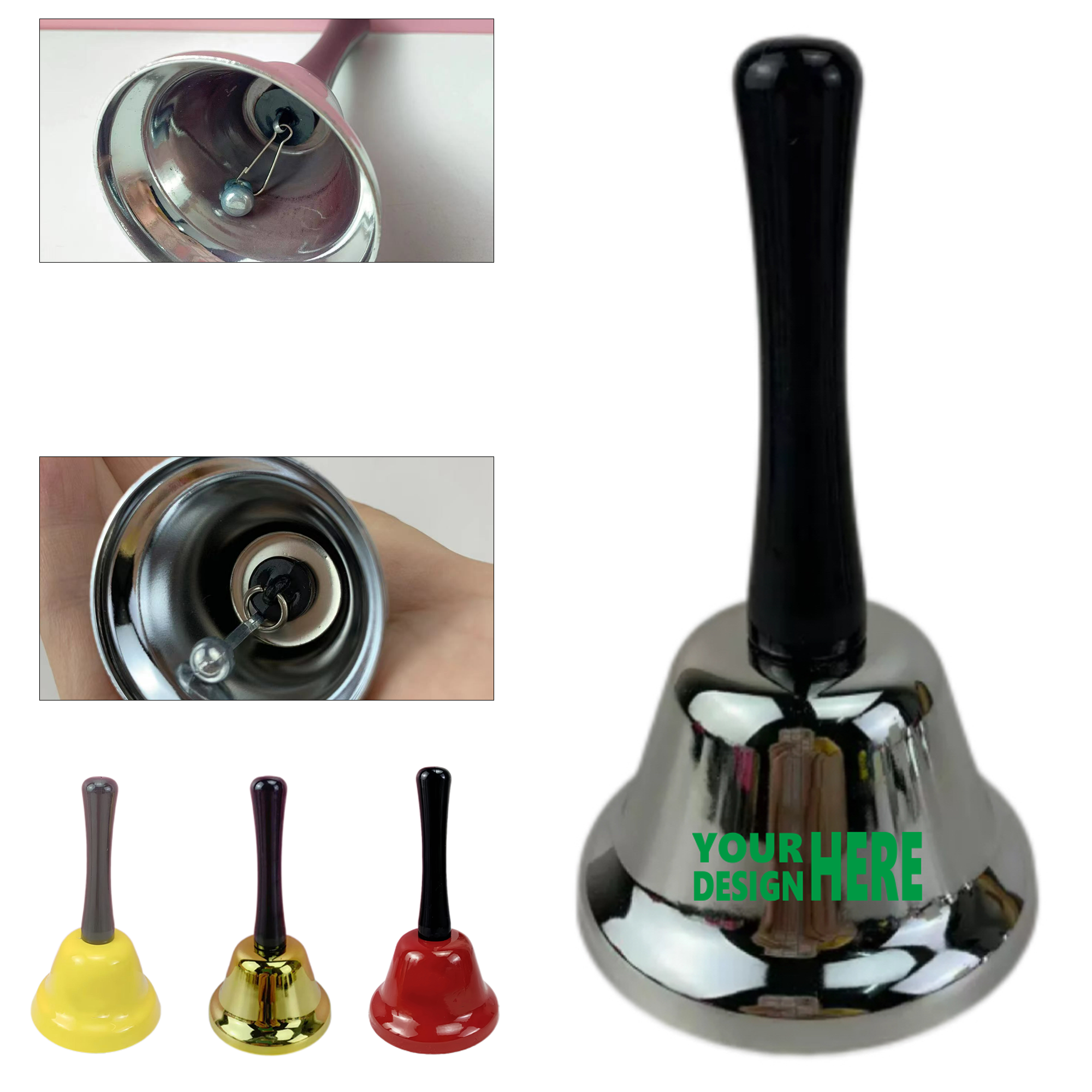 Metallic Hand-Operated Bell 2