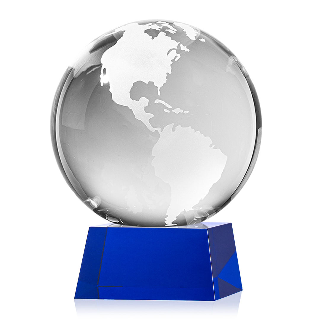Globe Award on Robson Base - Blue 6
