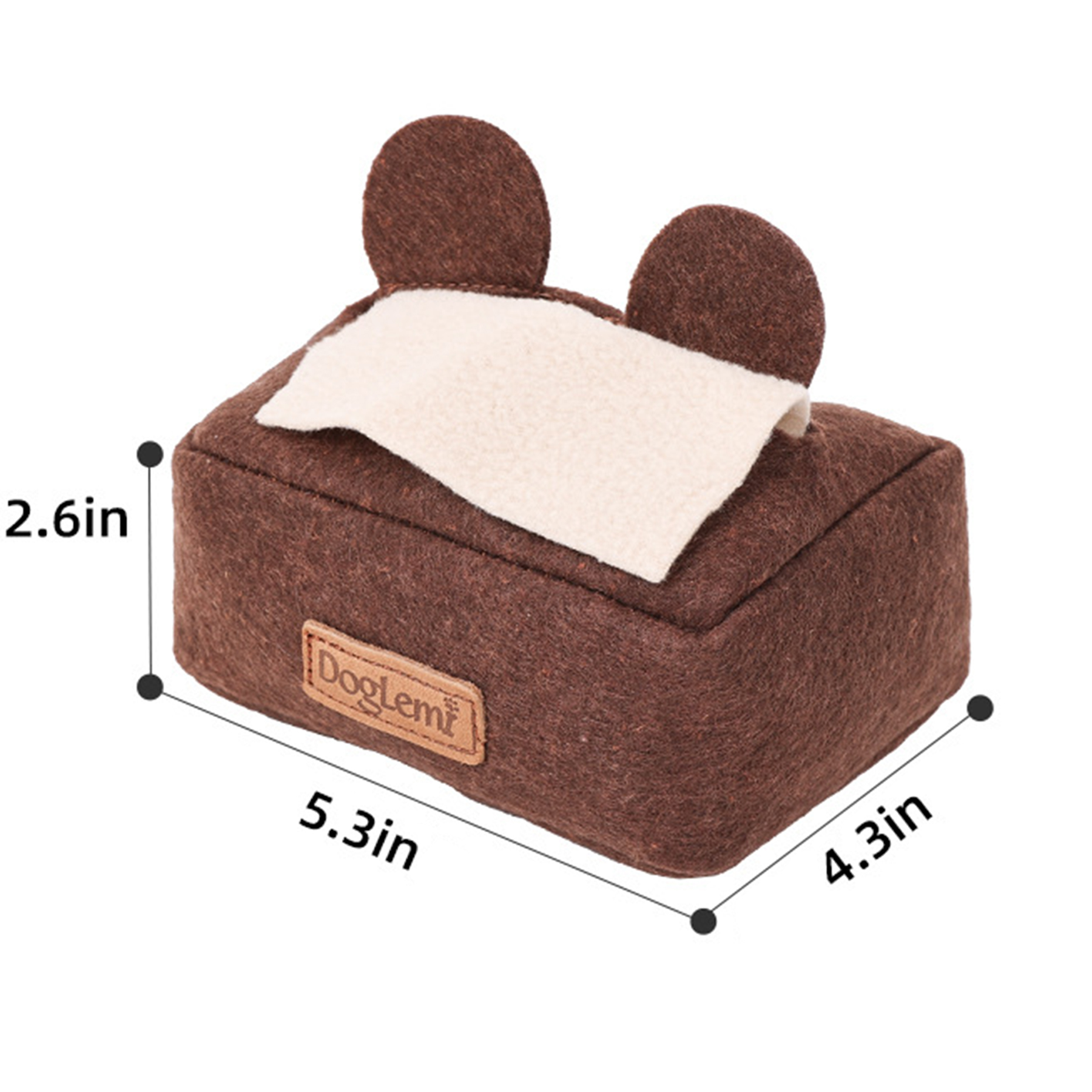 Polyester Hide and Seek Puzzle Plush Burrow Dog Toys 8