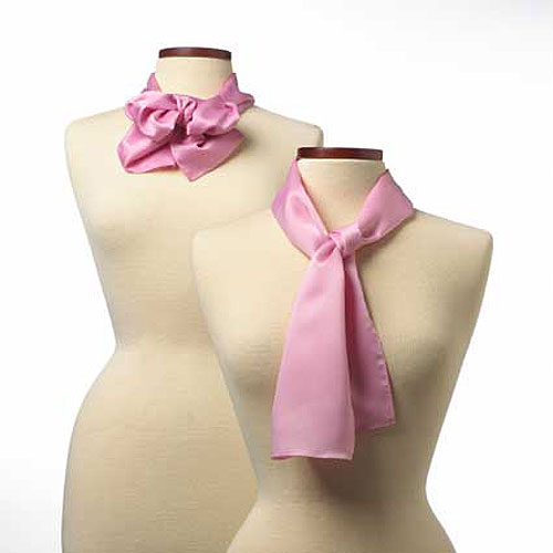Pink Silk Scarf - 8"x45" 2