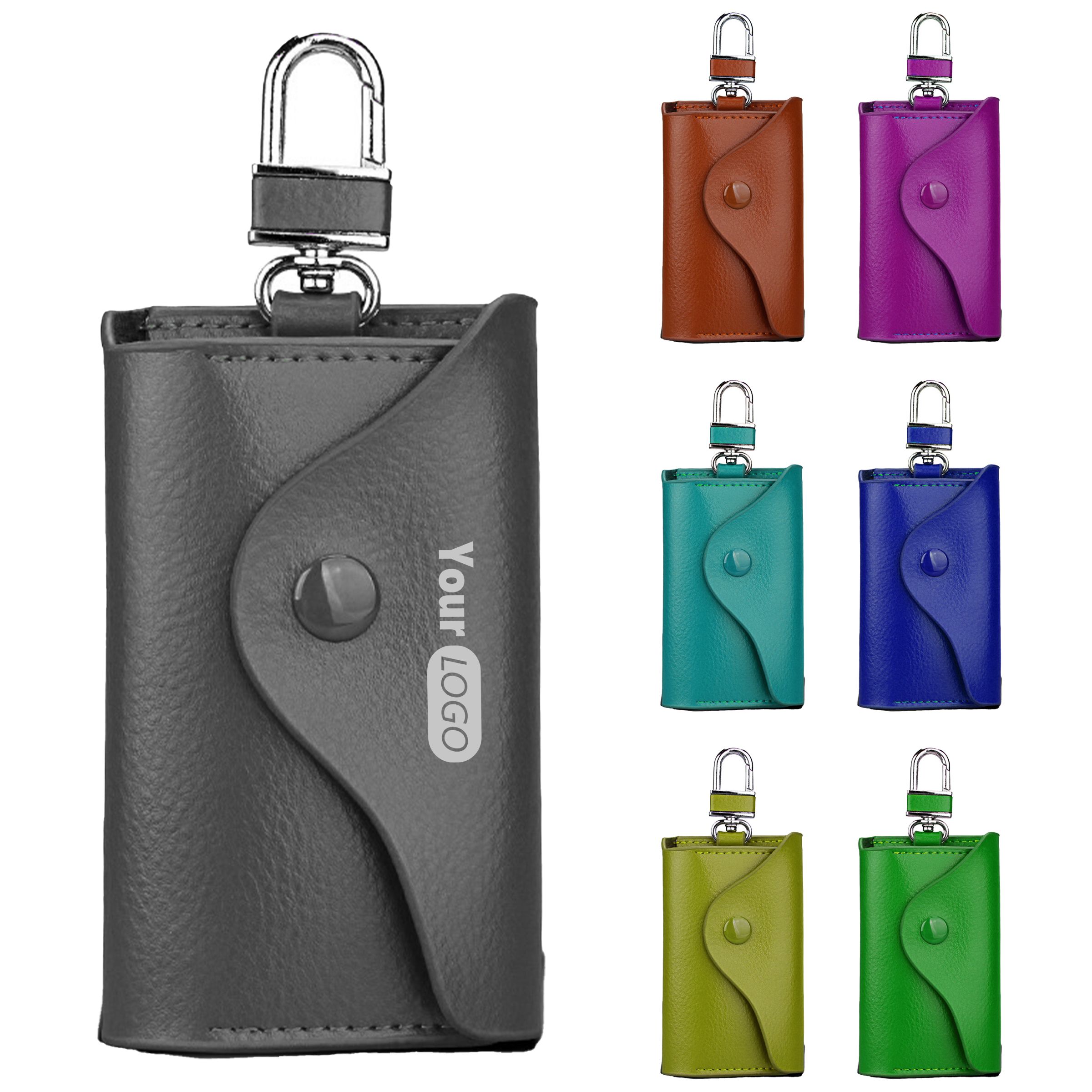 Leather Portable Universal Key Bag 2