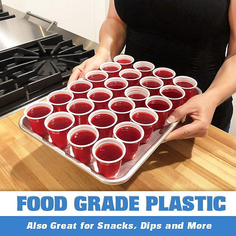 2oz Mini Disposable Plastic Shot Glasses 12