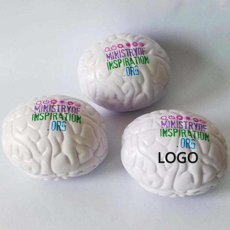 Simulate Brain-Shaped Stress Reliever Ball---2.8" x 2.2" x 1.77" 2