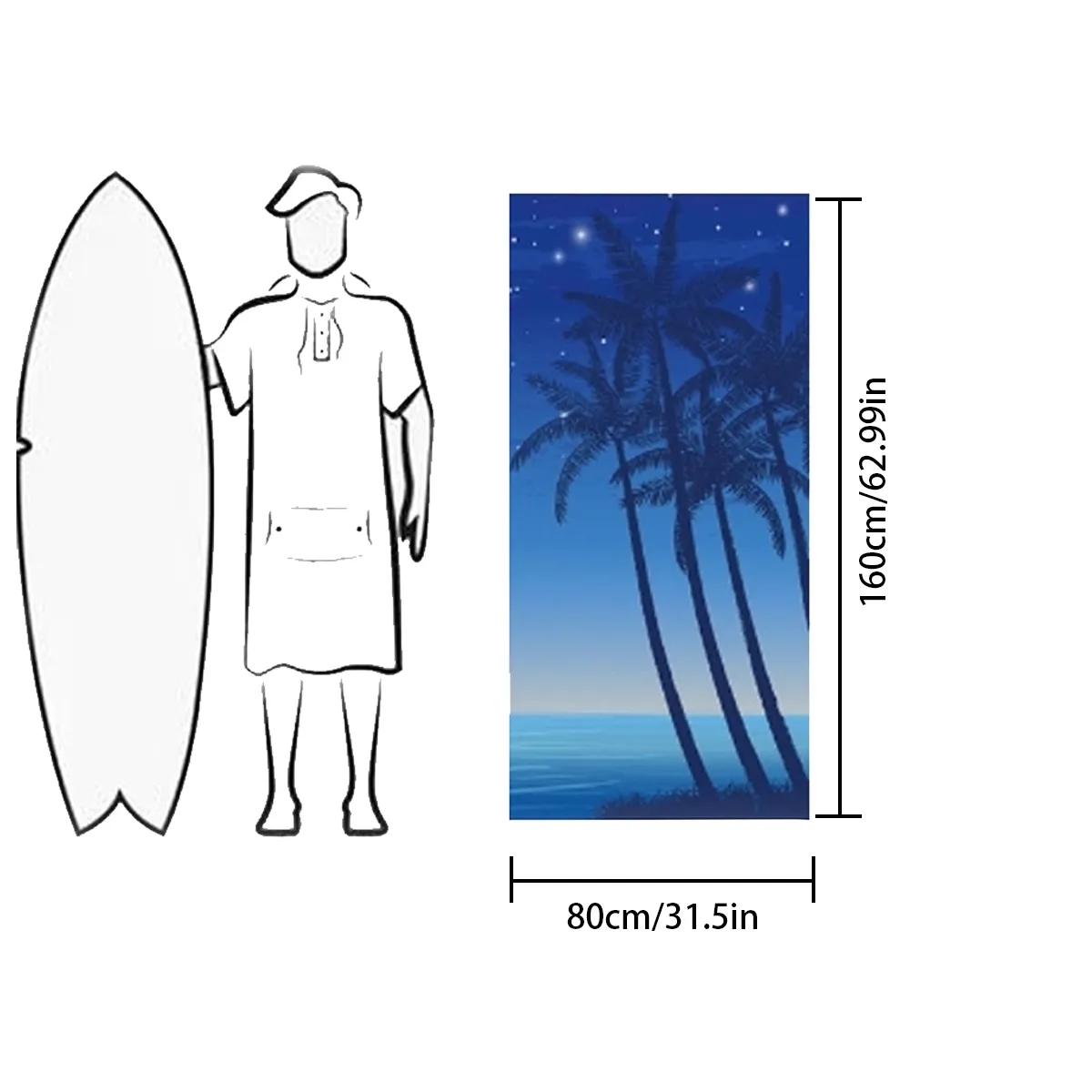 Custom Microfiber Beach Towel With Double Sided Print 3