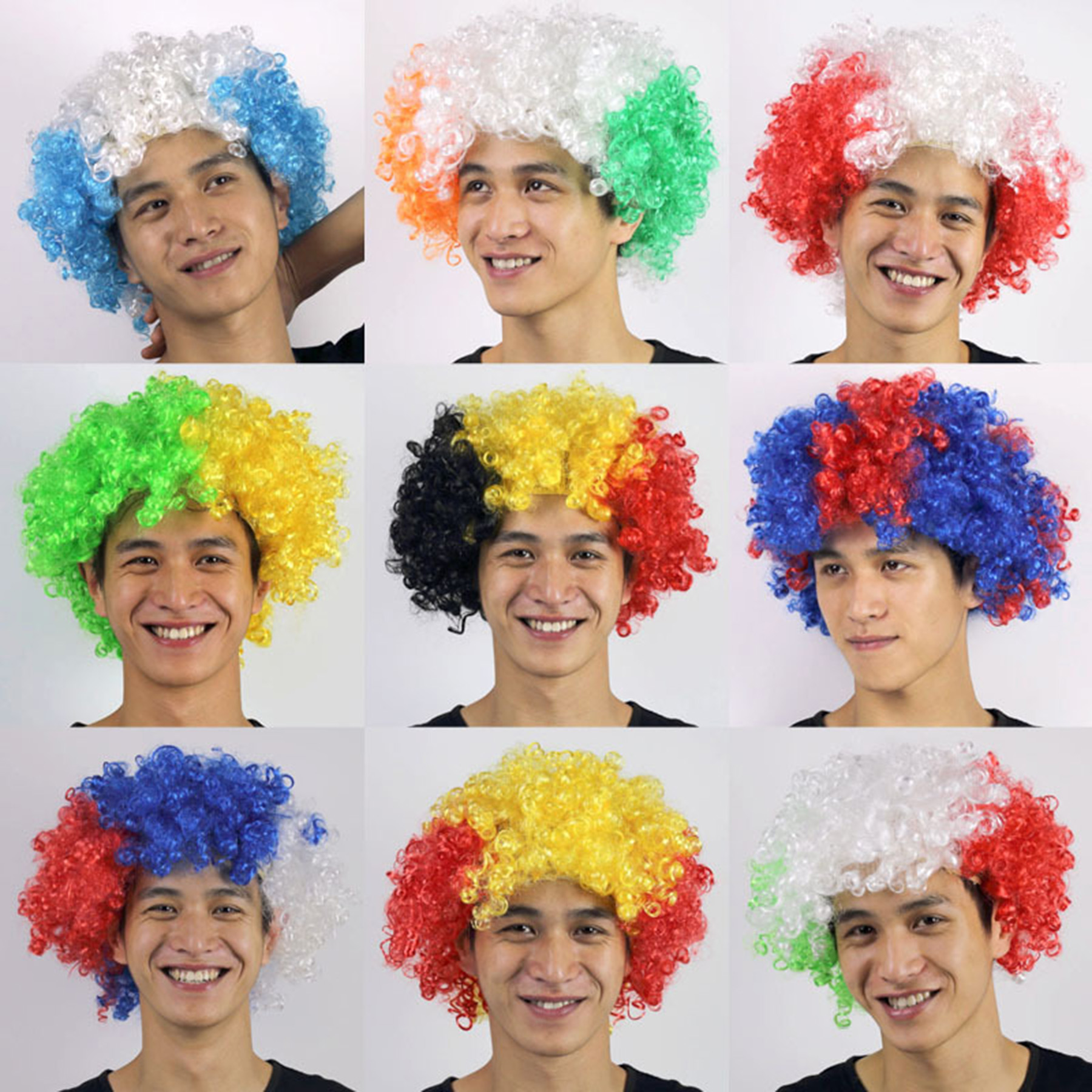 World Cup Wig Sets 3