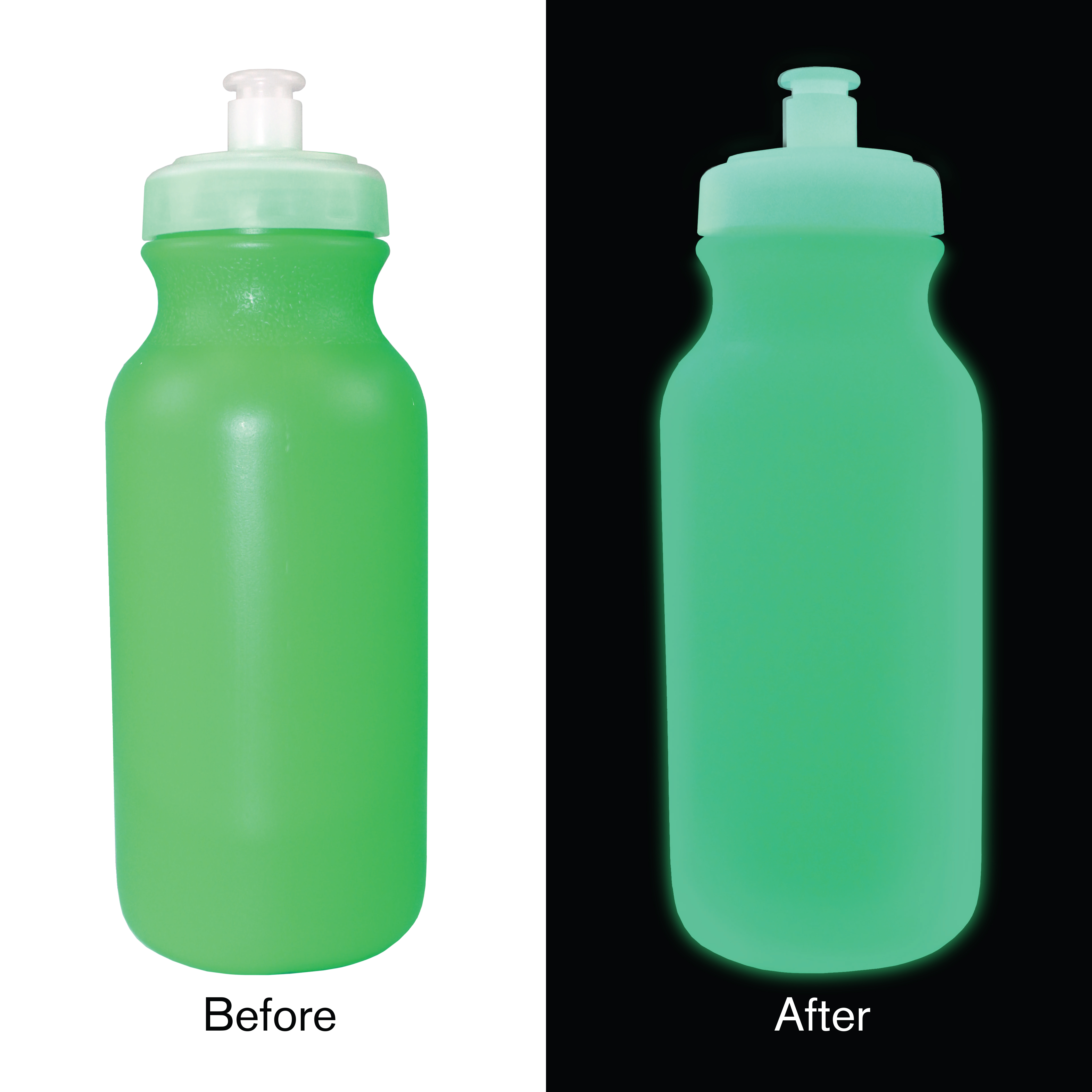 20 oz. Nite Glow Value Cycle Bottle with Push 'n Pull Cap 16