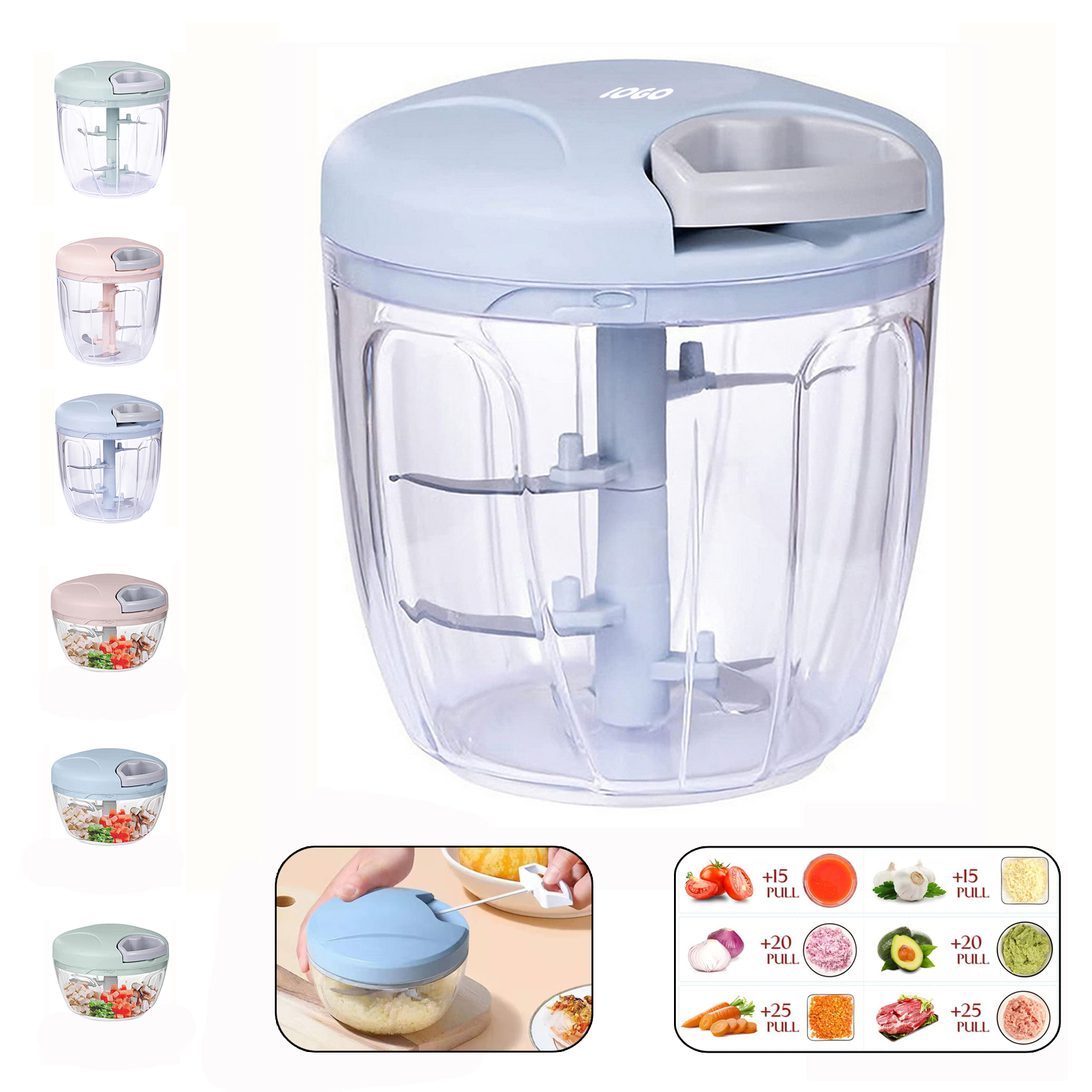 Hand Pull Manual Food Chopper 2