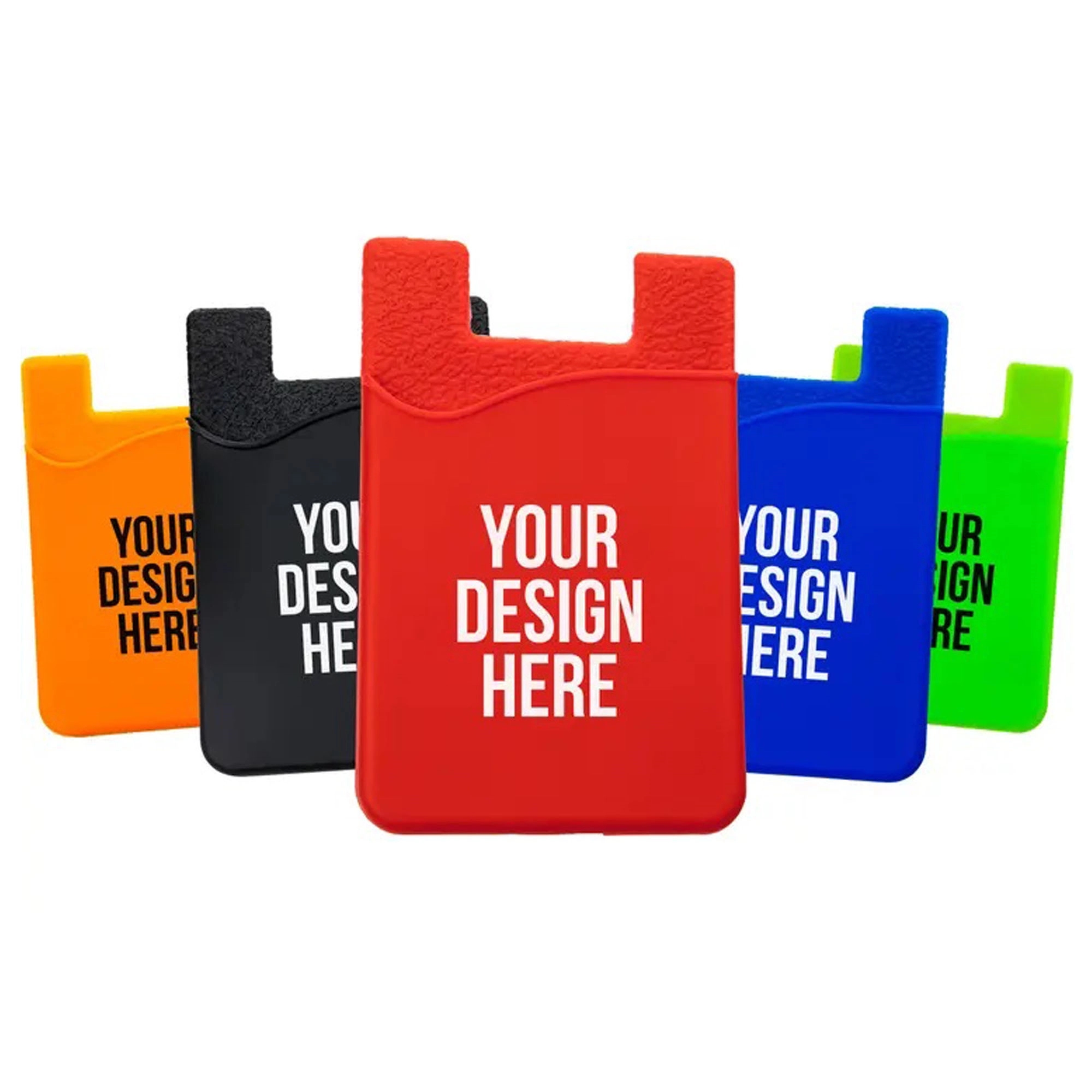 Silicone Stick-On Phone Card Holder Wallet 4