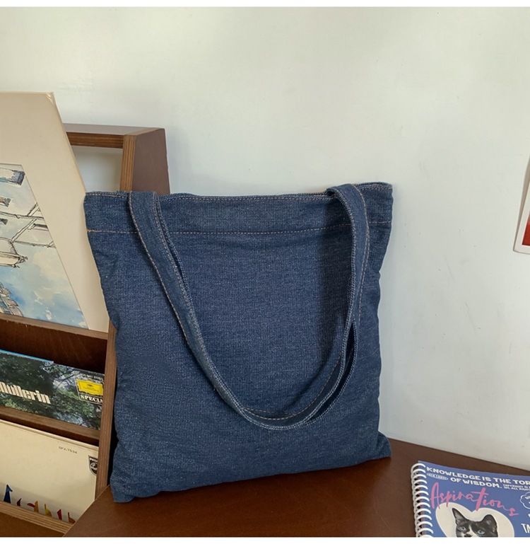 Denim Canvas Bag, custom tote bag with logo imprint 8
