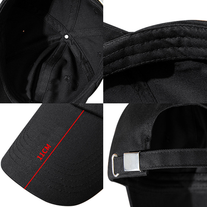Adjustable Extra Long Bill Baseball Cap Men Women 100% Cotton Visor Hat 3