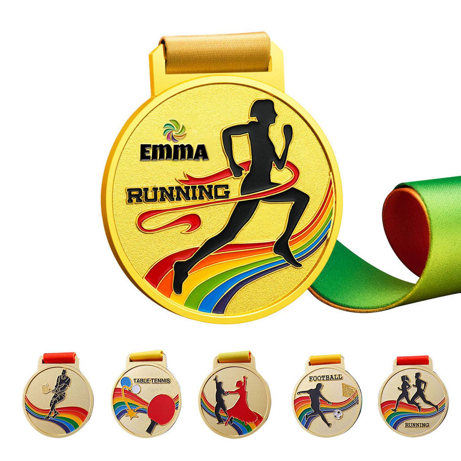 Crystal color printing medals 2
