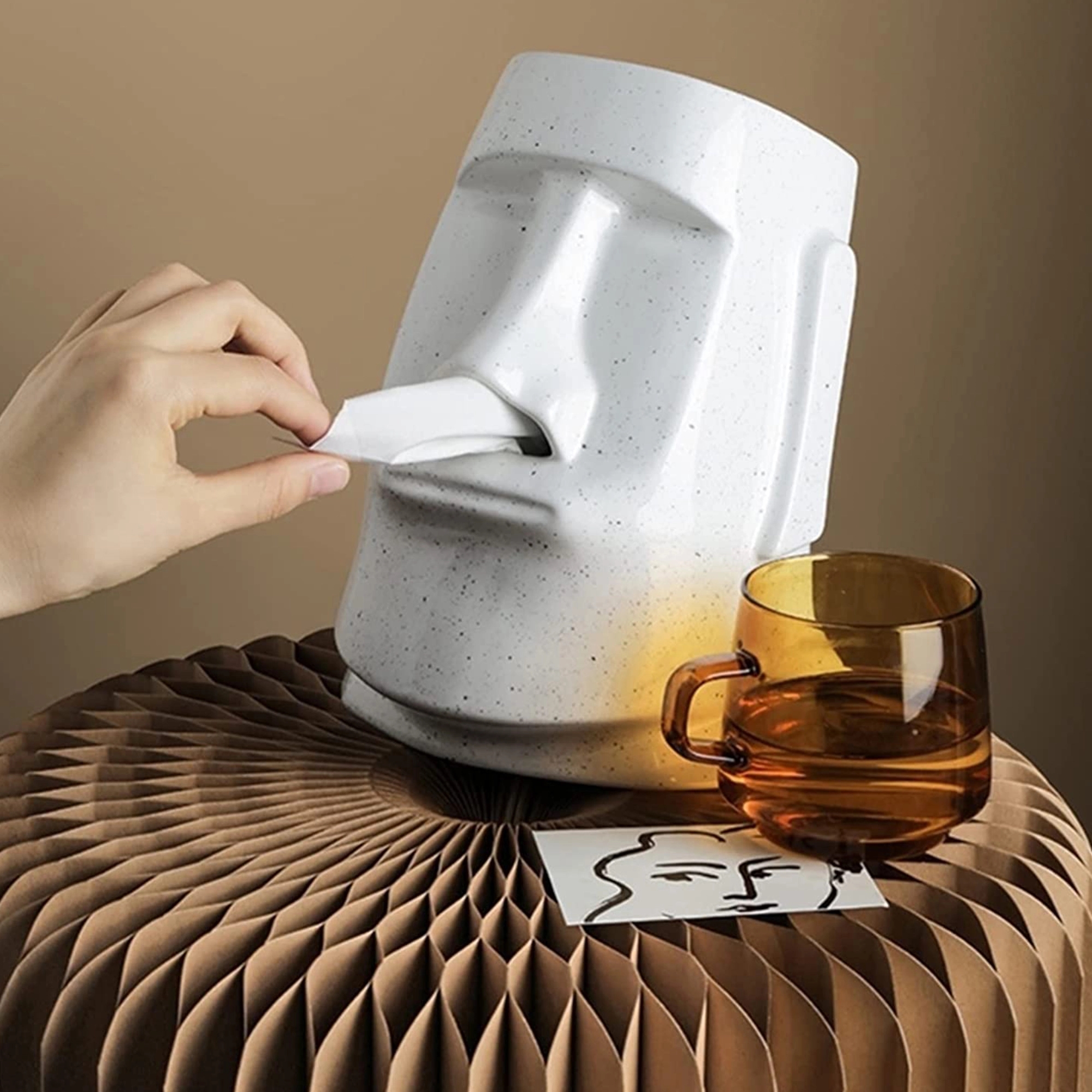 MOQ 5PCS Creative Paper Holder Napkin Box 3