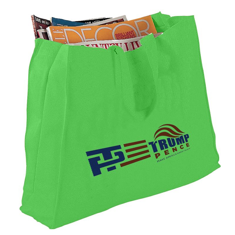 Canvas Gusset Tote Bag, custom tote bag with logo imprint 11