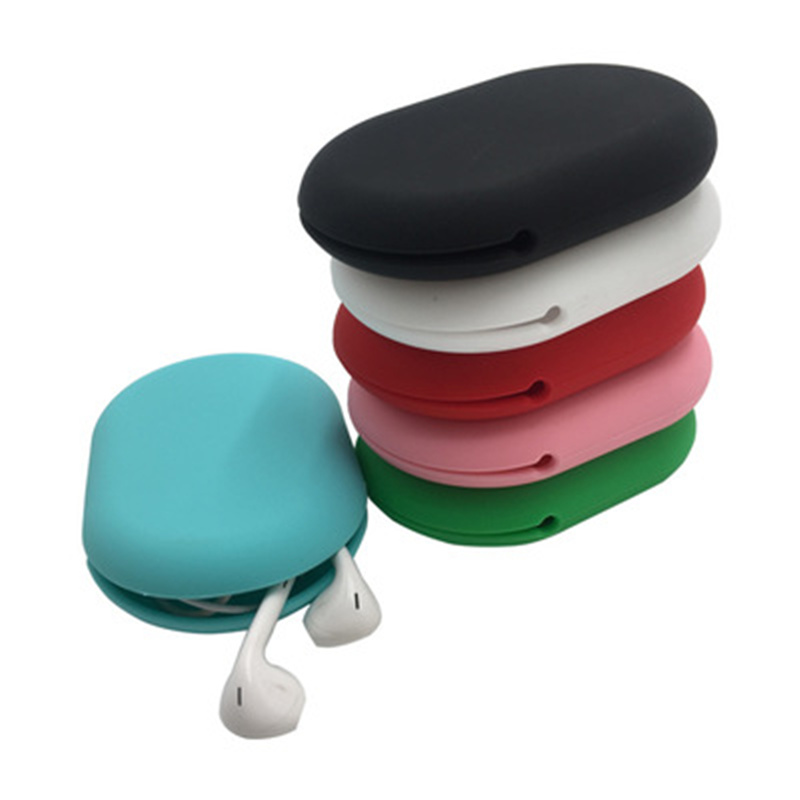 Portable PU Rectangle Earphone Organizer 1