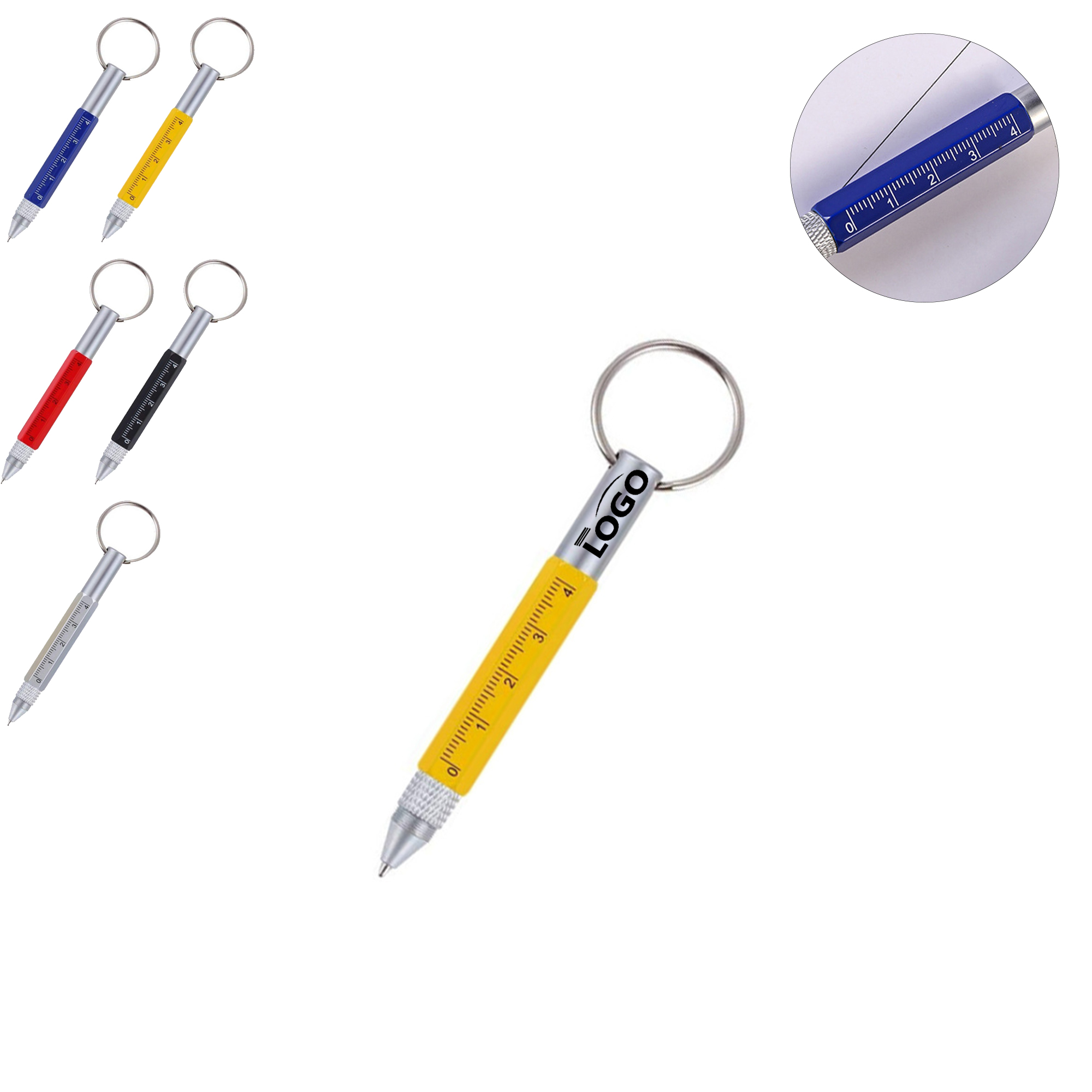 MOQ 100pcs Customizable 6 in 1 Multifunctional Tool Pen 1