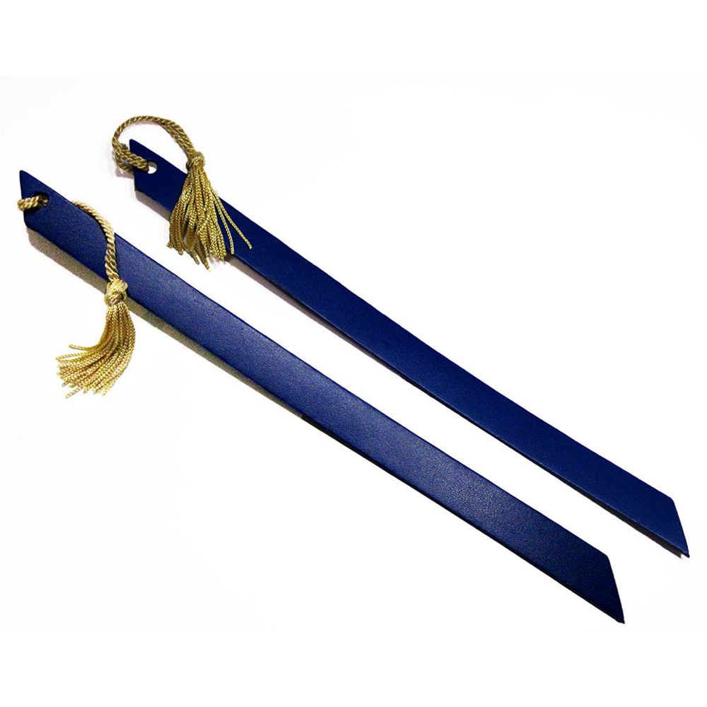 LEATHER BOOK MARK W/ANGLES EDGES AND TASSEL 2