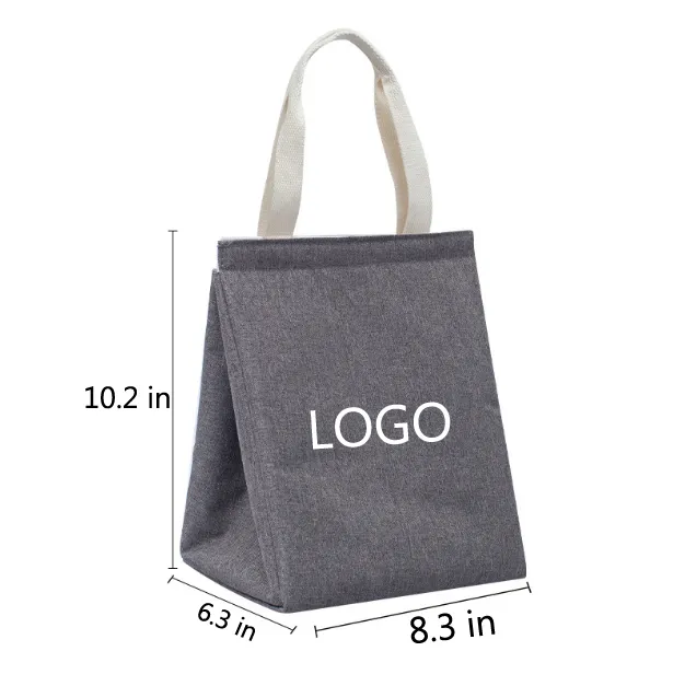8.3" Oxford Lunch Picnic Tote Handbag 5