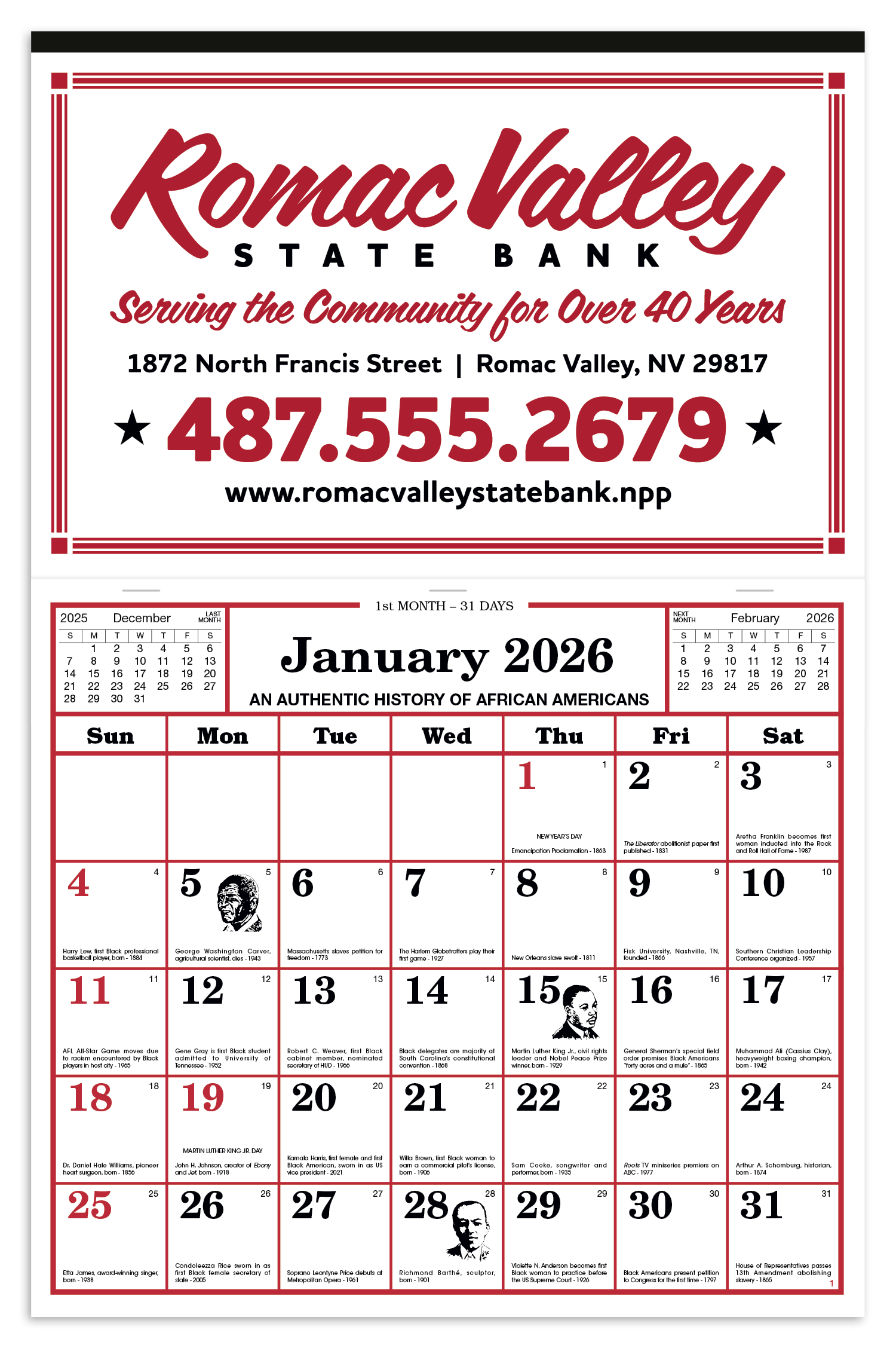 Skinner & Kennedy® Apron Style Calendar 15