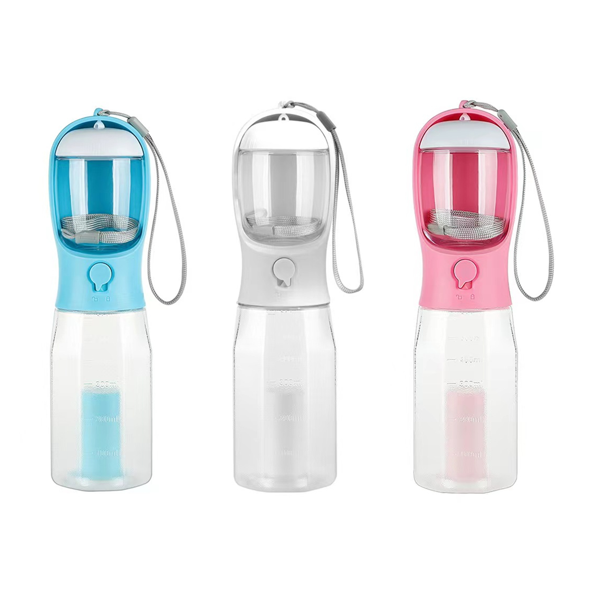 3 In 1 Dog Water Bottle With Food Container And Poop Bags 4