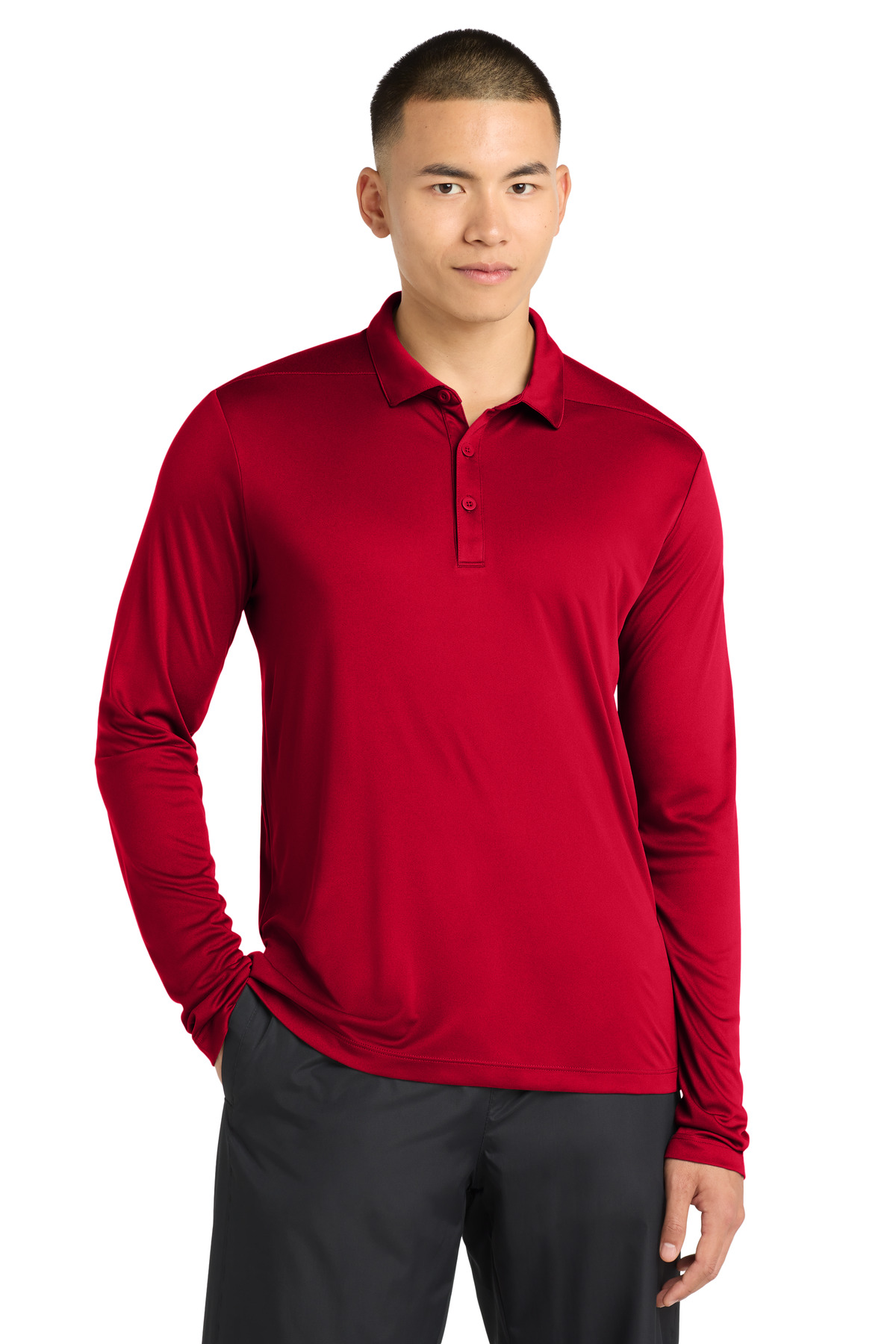 Sport-Tek Posi-UV Pro Long Sleeve Polo. ST520LS 59