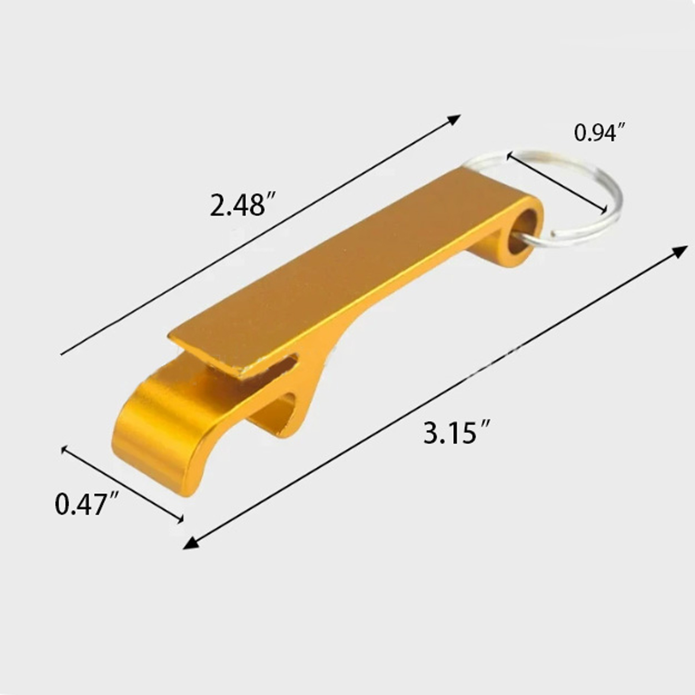 Aluminum Alloy Bottle Opener Keychain 3