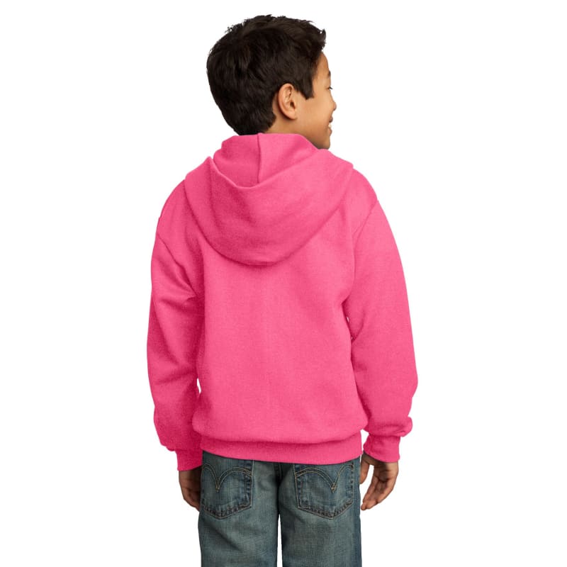 Port & Company - Youth Core Fleece Full-Zip Hooded Sweatshirt. 86