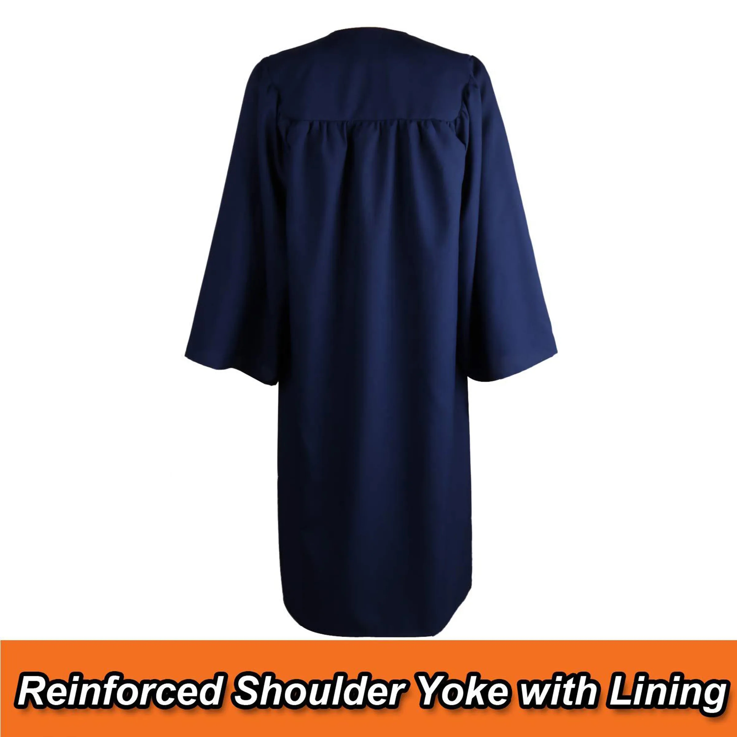 Polyester Matte Graduation Hat And Dress Paired With Tassels 4