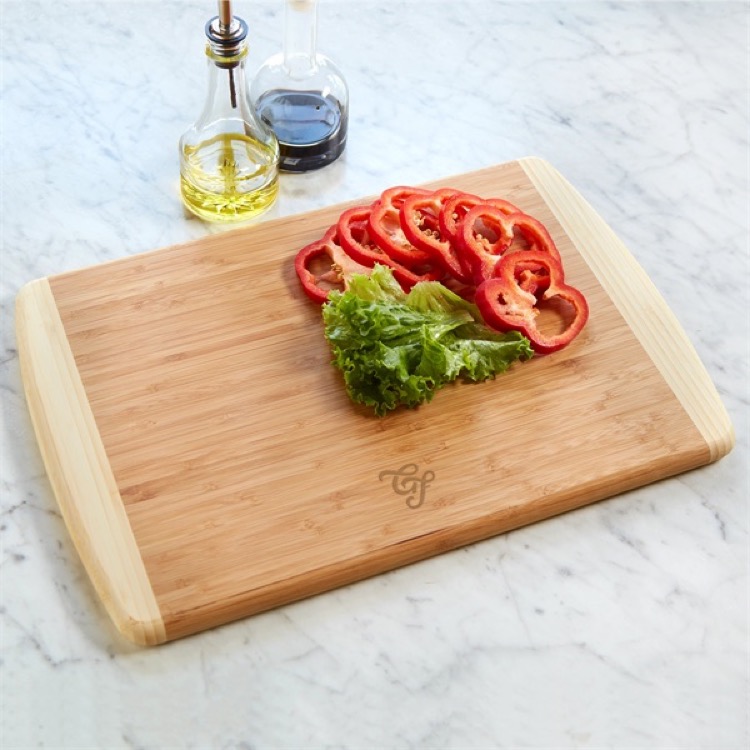 Bamboo 2-Tone Rectangle Cutting Board 4